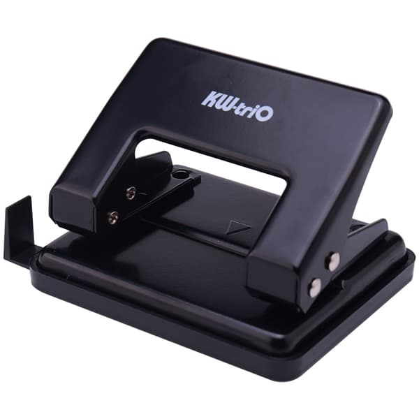 Handheld Hole Punch Black Metal Compatible with A4 Paper for Efficient Punching S S S