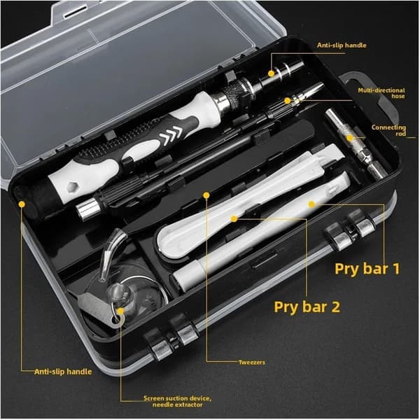 115-i-1 Precision Screwdriver Set SDGJ-X2 - Magnetic Repair Tool Kit for Watch, Computer, Phone, and Electronics Maintenance (Ho)