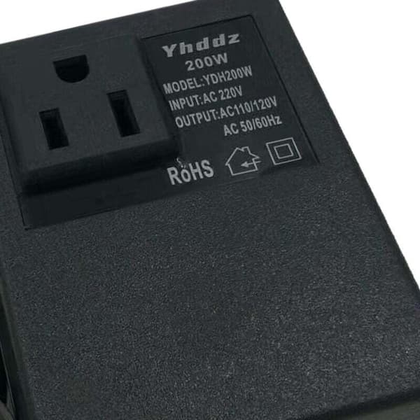 200W AC 220V til 110V Smart og Effektiv Step Down Transformer til Hjemmebrug, Spændingsomformer, Rejseadapter