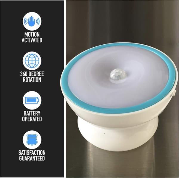 Bevægelsessensor Natlampe [Batteridrevet] med roterende base til