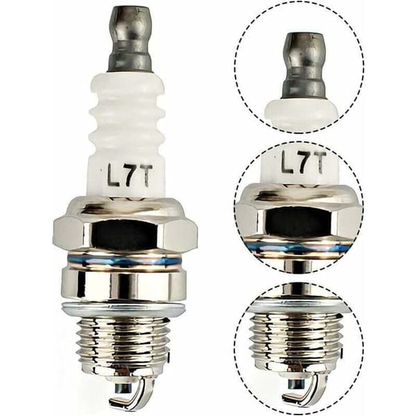 5 pieces L7T Spark Plugs for Chainsaw, Lawn Mower, Small Engine Accessories, Compatible Replacement Spark Plugs for Brush Cutters and Chainsaws