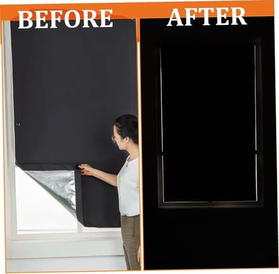 Blackout Blind with Suction Cups Portable Travel Roller Blind 115x60cm Black [Ho]