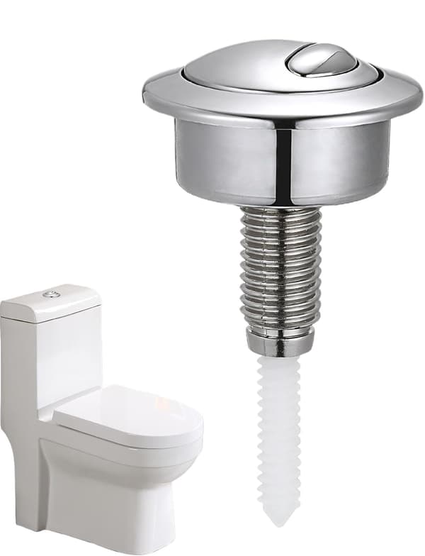 (8,7×5,8×c5,8m) Push Button Toilet Flush Replacement, Toilet Push Button Replacement, Dual Flush Toilet Tank Button - Tank