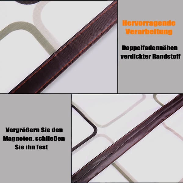 Termisk dørgardin kuldebeskyttelse teppe varmeisolerende dørgardin med borrelås magnetisk termisk gardin kuldebeskyttelse varmebeskyttelse grå(A) 90*200cm grey(A) 90*200cm