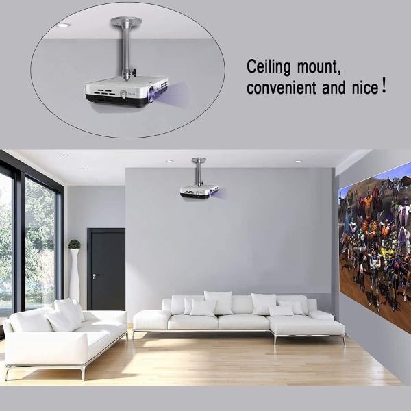 360 asteen universal seinäkatto LCD DLP-miniprojektorin teline Kiinnitysteline Miniprojektorin nostoteline