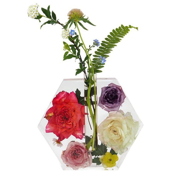 Silikoneform Støbeform i Harpiks til Hydroponik/Blomster Hjemmekontor Dekoration Hexagonal Vaseform