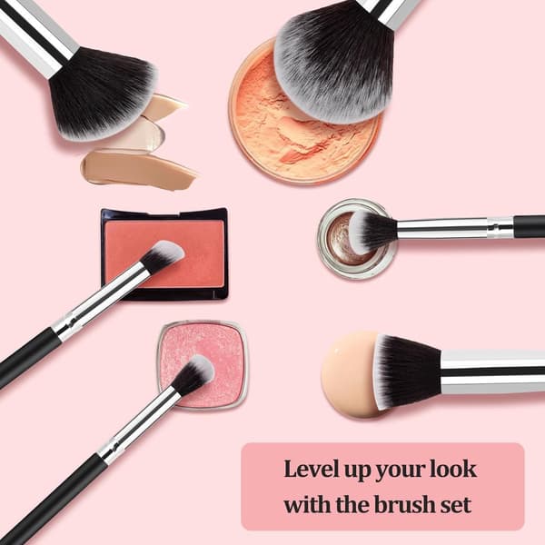 Makeup Brush Set - Brush Set - Foundation Brush - Eyeshadow Brushes - Powder Brush - Makeup Brushes