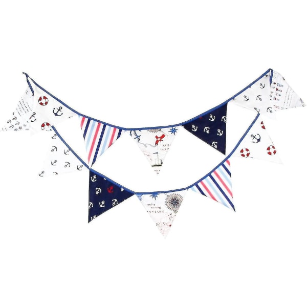 Bunting Tri Fa String Pennant S Rat (blå)