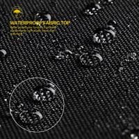 (210x75x40/80cm) - Black Garden Sofa Cover with Vents, Stu