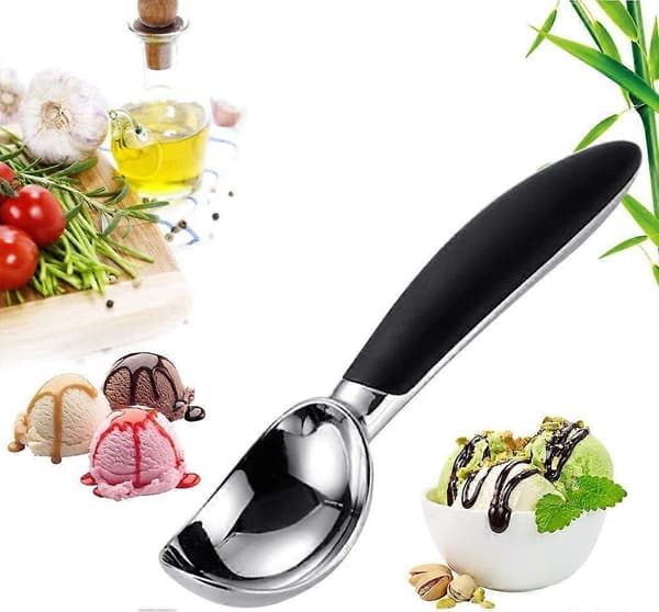 Kitchen Utensils Ice Cream Scoops Stacks Creative Kitchen Appliance Zinc Alloy Digging Ball Spoon Ice Cream Dessert Spoon