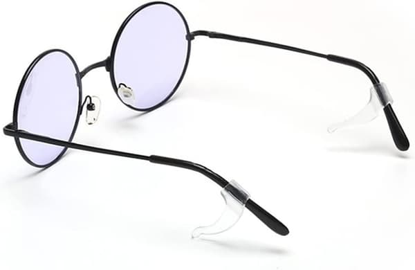 Ear Glasses Holders (Clear) 6 Pairs, Comfortable Non-Slip Silicone