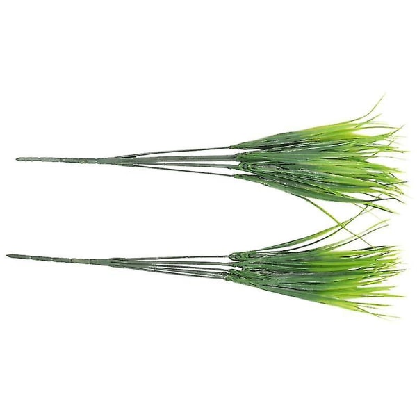 12pcs 15 Inch Artificial Plastic Wheatgrass Faux Shrubs Simulation Greenery Plants Indoor Outside