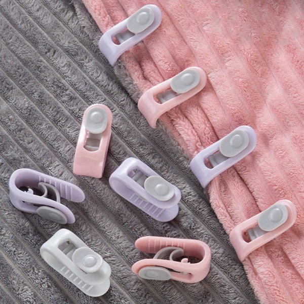Dynetrekk-klips Dynetrekk-klips for binding Dynetrekk-klips for sy (12 stk) (Grønn+Rosa+Lilla) - Dynetrekk-klips