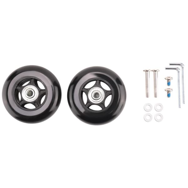 2 Replacement Wheels for Suitcase OD 80Mm