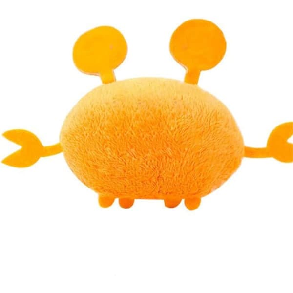 Blødt plysdyr Krabbe Form Hund Krabbe Form Interaktivt legetøj orange orange orange