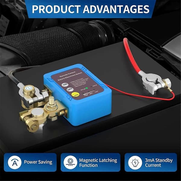 12V 240A Remote Battery Disconnect Switch, Automatic Power Cut Off Switch Car Truck Boat Remote Control Switch