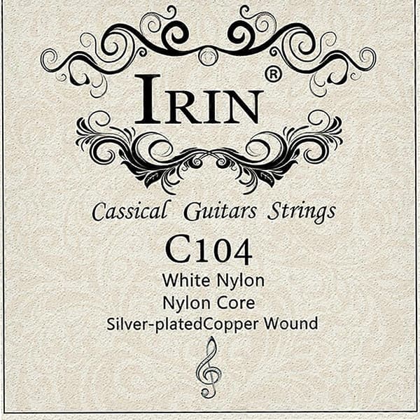 Acoustic Classical Guitar Strings Nylon Silver-Plated Copper Alloy Wound, 6pcs/set (.028-.043)