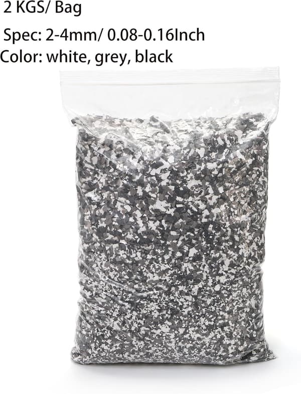 2 kg/4,4 lb blanding af dekorative farvechips, epoxy malingsflager til garagegulv