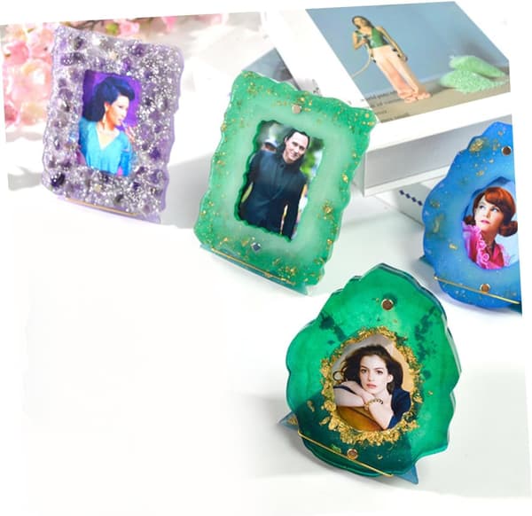DIY Silicone Photo Frame Mold for Epoxy Resin, Square Picture Frame Casting Mold