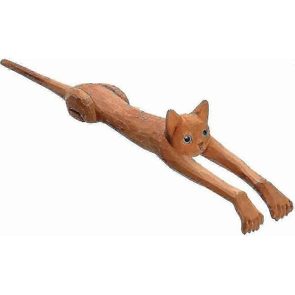 Funny Cat Shaped Wooden Back Scratcher with Long Handle, Back Scratching Massage Tool