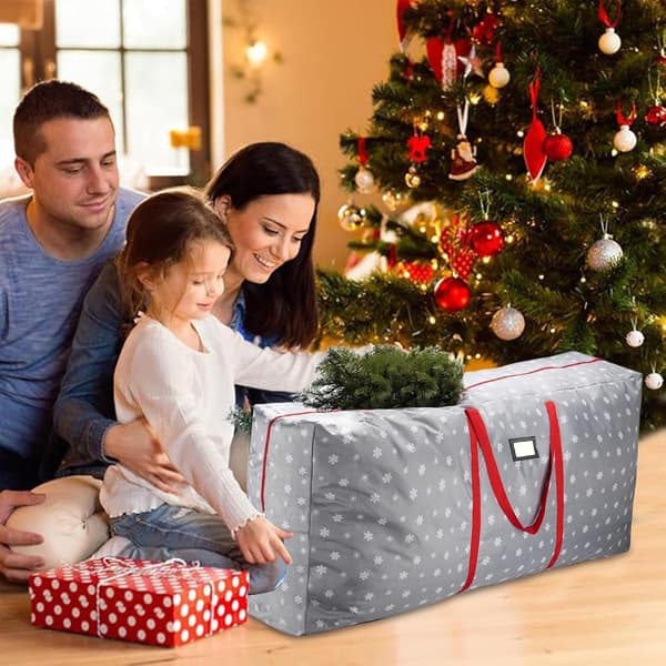 165x38x76cm Christmas Tree Storage Bag Christmas Tree Storage Container Christmas Tree Storage Bag with Zipper Artificial Christmas Tree Storage Bag
