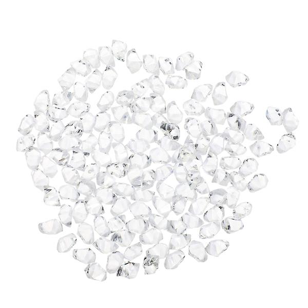 Glasperler Bryllupsbord Scatter Termisk Taske Isblok Isbiter Visning Isblok Fauxtransparent farve 0,7x0,5cm transparent color 0.7x0.5cm