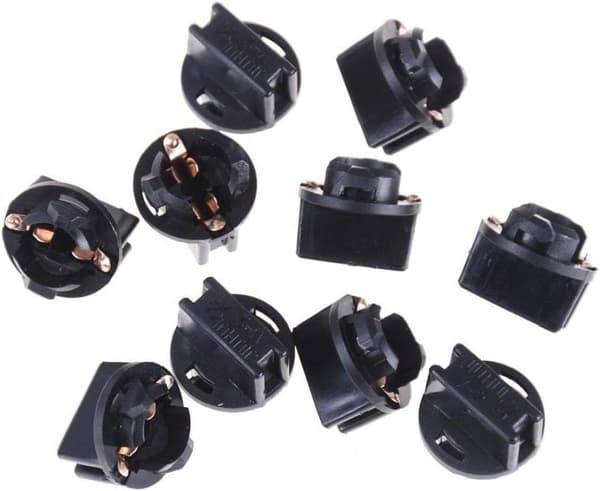 T10 Twist Lock Sockel 10 st Dash Glödlampor Bil Twists Mätare Kluster Glödlampor Bas -