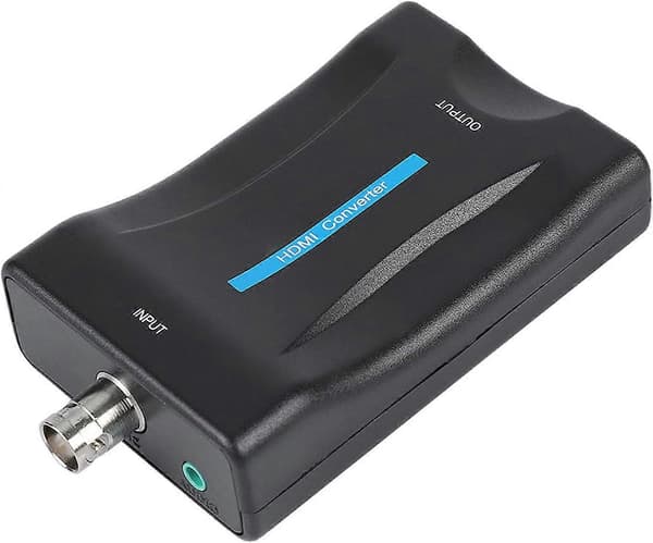 Koaksial til HDMI-adapter BNC til HDMI-omformeradapter Koaksial til HDMI-omformer for TV-antenne 1080P/720P HD-skjerm Videoadapter Overvåking Mo [DB]