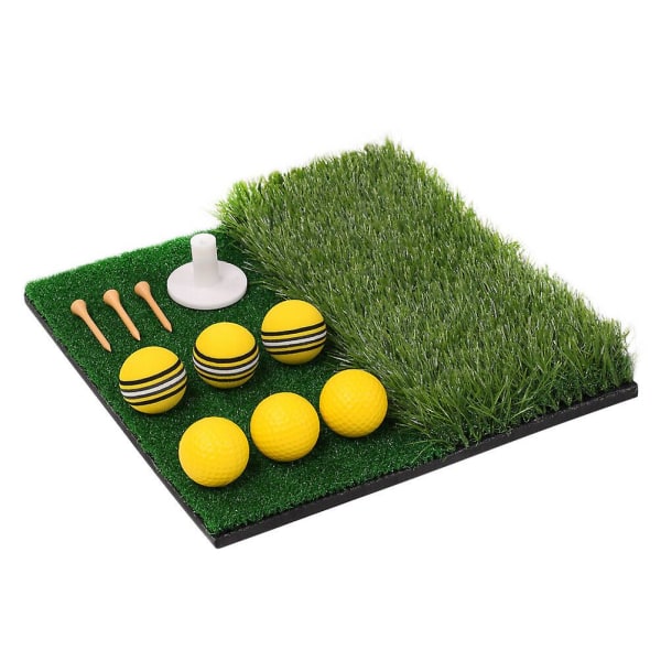 1 Sett Øvingsnett Golf Treningshjelpemidler Golf Tees Sportstilbehør Verktøy Grønn 30X30CM Green 30X30CM