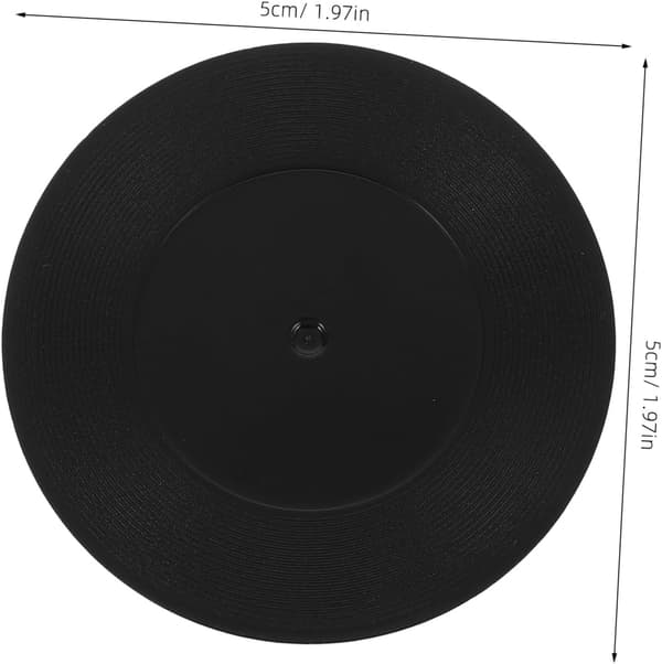 Boho Style 6pcs Retro Vinyl Coasters Drink Coasters Set Non-Slip Bottom for Pub Table