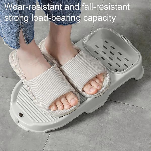 Hand Wash Board | 2-in-1 Portable Clothes Hand Washing Tool - Thickened Rectangular Clothes Scrub Board with Drain