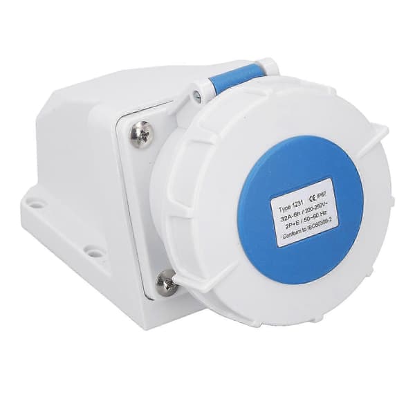 Industrial Connector Socket 32A 2P+E Surface Mounted IP67 Waterproof Socket Industrial Connector 220 - JV