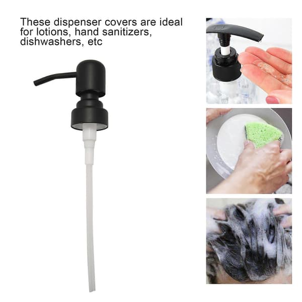 Soap Pump Lid, Rustproof Pump and Lid Replacement for Mason Jar or Other DIY Lotion Soap Dispenser