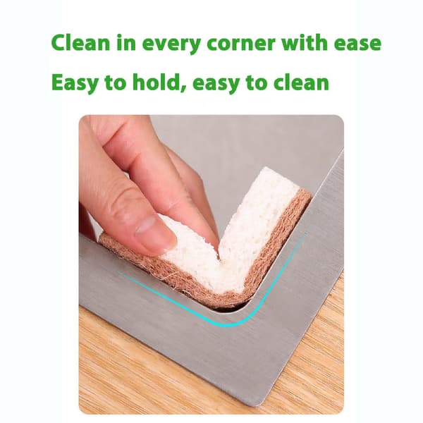 Natural Kitchen Sponge, 24-pack, Double-Sided Kitchen Sponge for Dishwashing, Non-Stick Pans, and for Cleaning Kitchen and Bathroom