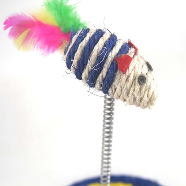 Cat Scratch Board Cat Products Pet Supplies Cat Turntable Toy Simulation Mouse Scratch Board Feather Cat Plush Play
