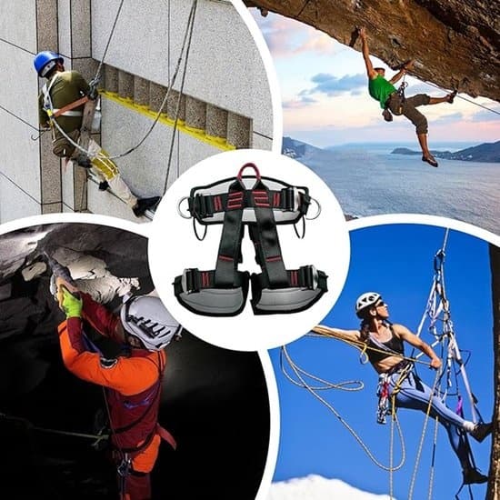 Adjustable Half Body Safety Climbing Harness, Thickened Protection Belt for Climbing, Construction Work, Bouldering Men Women