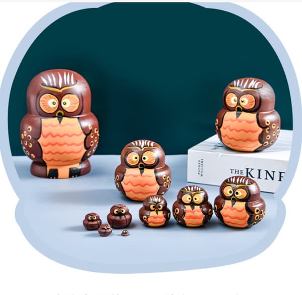 Rysk docka i trä matryoshka DIY docka kit för barn 10 lager (Stil 2)