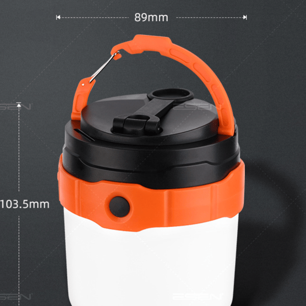 Solar Camping Lamp, Hand-Cranked Lamp, USB Rechargeable Camping Lantern, LED Hanging Tent Light