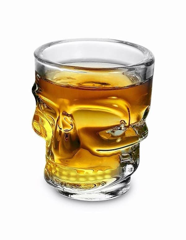 6 stk 45 ml Kraniet Shotglas, Sæt med 6, 1,5 oz, Klar