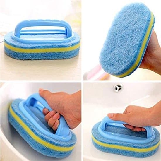 All-in-One Bathroom Cleaning Brush - Kitchen Cleaner - Multi-functional Disinfecting Scrubber - Scrub Brush with Ergonomic Handle