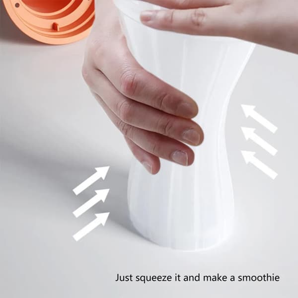 Squeeze Cup Maker, Slush Smoothie Cup, Slushy Maker Cup, Magic Quick Frozen Sundae, Ice Shake Cup, Bærbar Hjemmelavet Smoothie Kop (Gul)