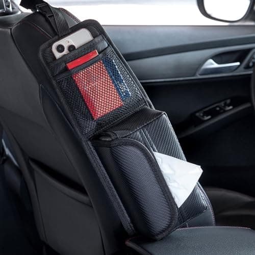 13x7x38,5 cm Car Seat Storage Bag Foldable Car Seat Organizer Foldable Side Organizer Mesh Storage Hanging Bag