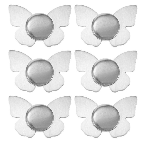 6 st Picnicbord Utomhus Duschklipp Magnetisk Bordduk Hängande Bordduk Vikt Silver 7,5x5cm Silver 7.5x5cm