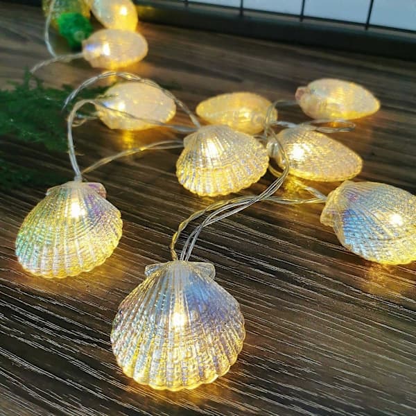 Skjell fairy lysslynge, 3 meter 20 LED