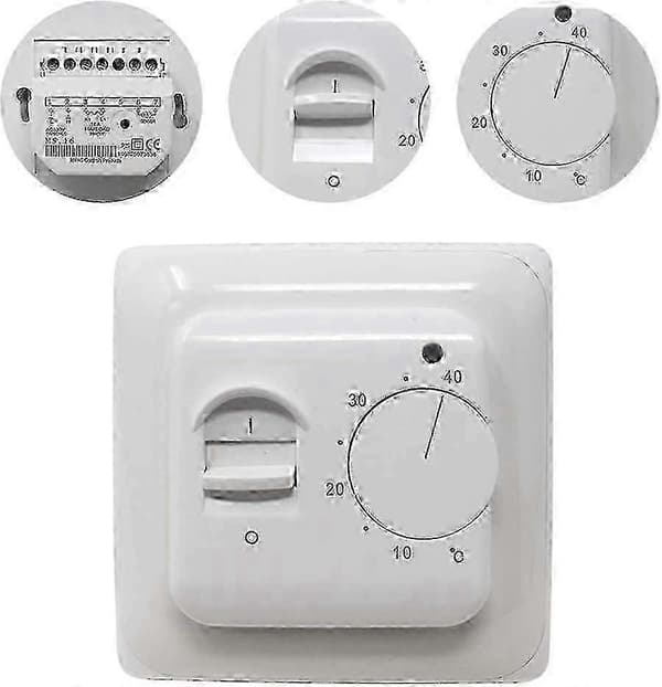 Elektrisk gulvvarmetermostat 220V 16A med temperatursensor