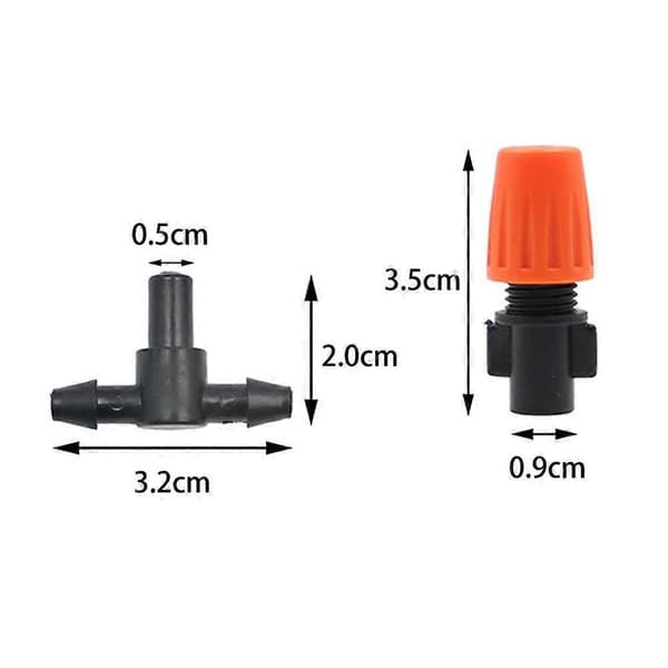 Garden Irrigation System, 10-Piece Drip Irrigation Kit Automatic Watering System Drip Irrigation Micro Sprinkler Bush Drip Irrigation Kit