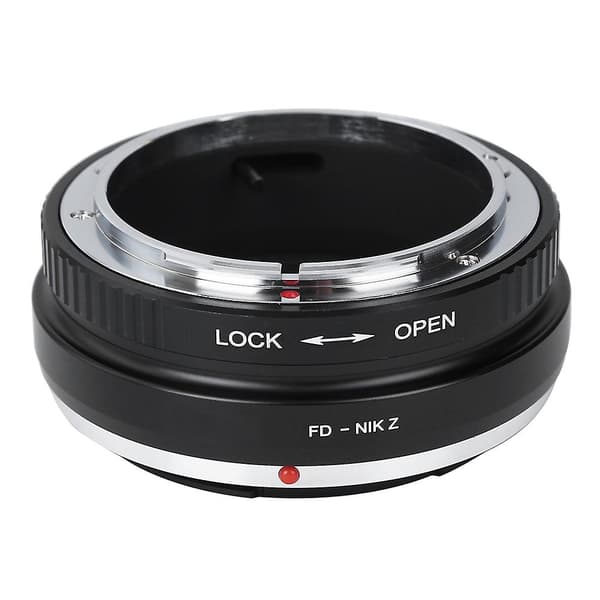 FD til Z-fatning objektivadapterring til Canon FD-objektiv til Nikon Z-kamera - Aluminiumslegering [DB]