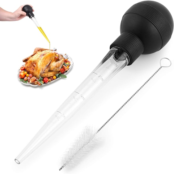 Large Turkey Baster with Cleaning Brush - Premium Baster Tool-FF-