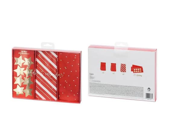 DIY Joulukalenteripussit - Adventtikalenteri red