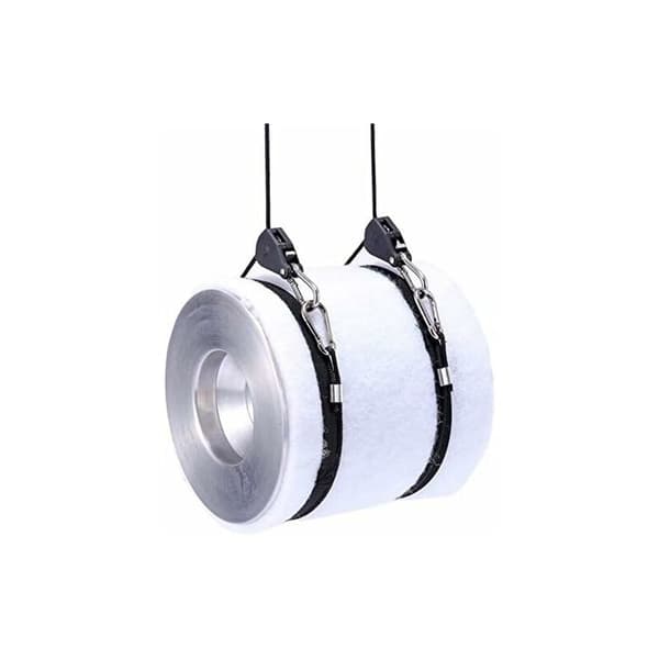 4 stk. sperreliner med kroker for lampe eller planter, justerbart krokrep 180 cm langt (2 par)